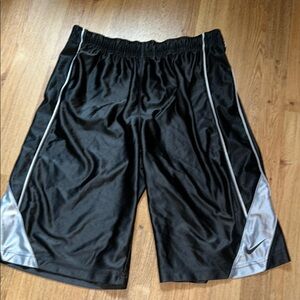 Nike Black and Gray Athletic Performance Shorts